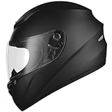 Favoto Motorradhelm Integralhelme für Erwachsene Vollvisierhelm Mopedhelm für Herren Damen...