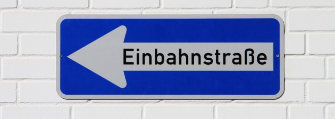 Verstöße gegen die Einbahnstraße in Deutschland: