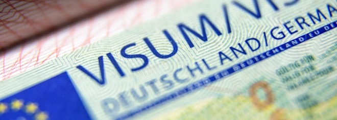 Ausländische Freiberufler: Ein Visum muss zur Einreise vorhanden sein. 
