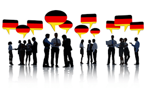 Integrationskurs: Die deutsche Sprache können Sie im Kurs erlernen.