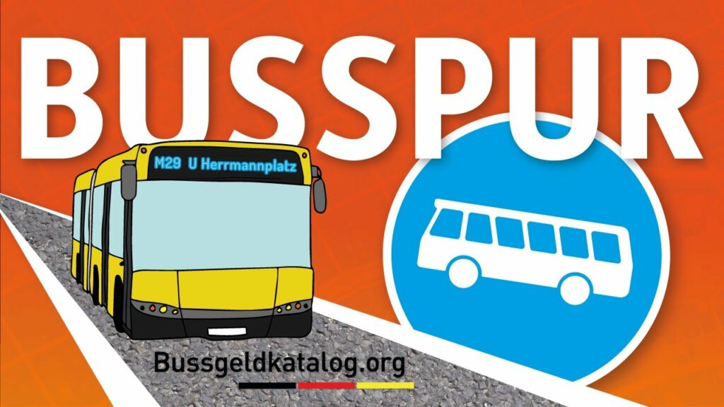 Erfahren Sie hier in diesem Video, wer berechtigt ist, die Busspur zu nutzen.