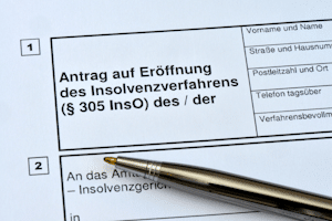 Bei Zahlungsunfähigkeit kann Insolvenz angemeldet werden.